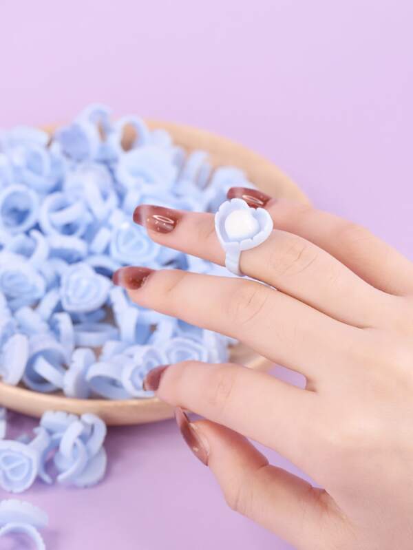 Heart Glue Rings Blue