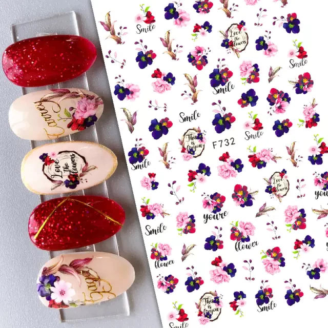 Sticker Decals - Fall Flowers