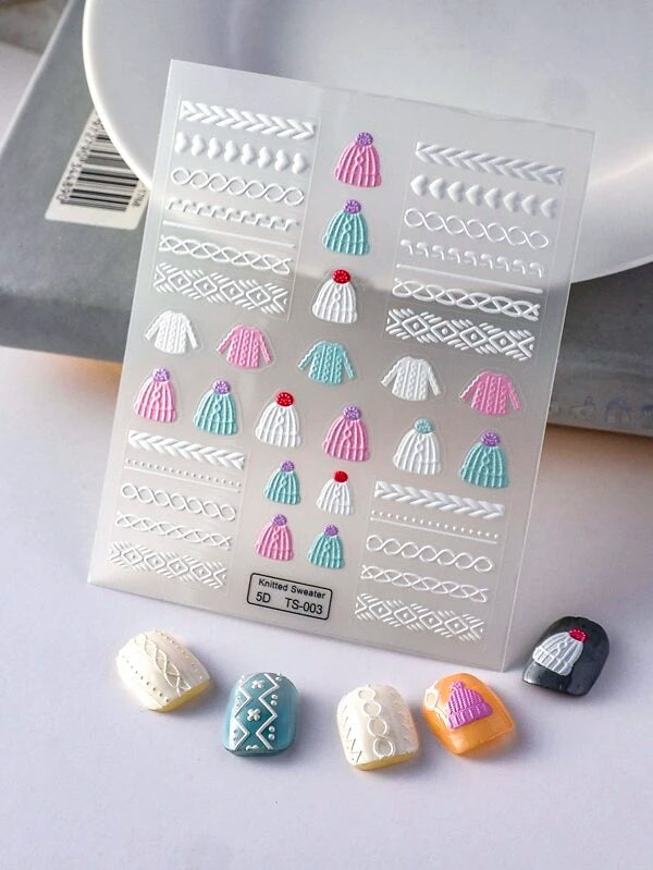 Sweater Nail Sticker