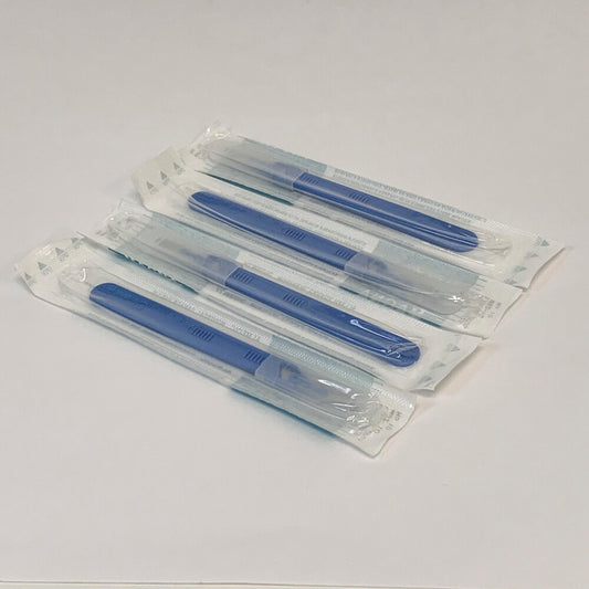#10 Disposable Dermaplaning Scalpels - Premium, Blade & Handle, Sterile