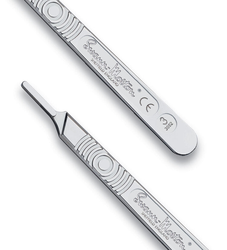 #3 Swann Morton Dermaplaining Tool / Handle, Surgical Stainless Steel