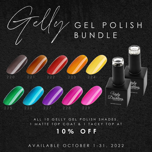 "Gelly" Gel Polish & Top Coat Bundle