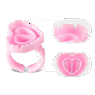 Heart Shaped Blooming Glue Rings